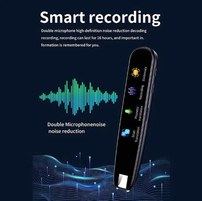 CARVALHO AI Smart Translation Pen - Offline OCR Text Scanner & Voice Translator (142 Languages) for Travel & Dyslexia