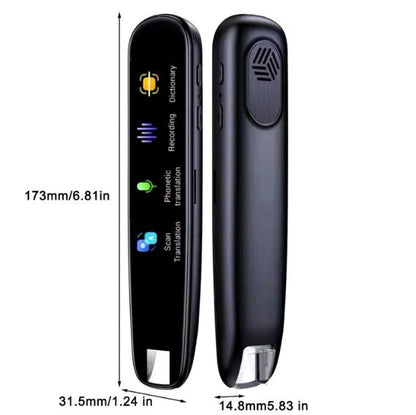 CARVALHO AI Smart Translation Pen - Offline OCR Text Scanner & Voice Translator (142 Languages) for Travel & Dyslexia